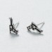Wholesale Vintage 925 Sterling Silver Exaggerated Pistol Earrings